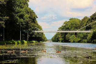 Kanaal-omgeving panorama